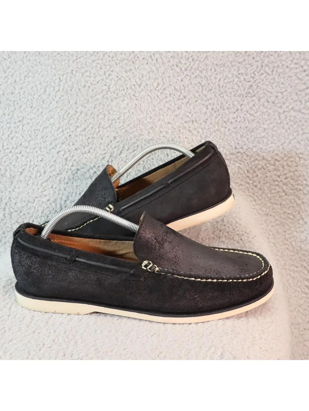 Polo Ralph Lauren Loafers Men 11.5 Suede Slip On Black